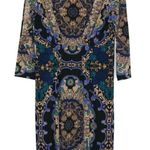 Soma  Small 3/4 Sleeve Printed Soft Dress Photo 2