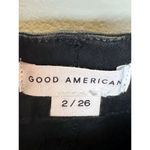 Good American  Good Waist Crop Jeans Womens 2/26 Black Stretch High Rise Photo 1