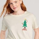 Old Navy  Christmas Tree Shirt Sz M Treet Yourself Holiday Festive Graphic​ Photo 0