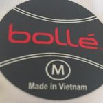 🆕 Bollé cap sleeve tennis top white blue gray scoop neck pullover medium Photo 5