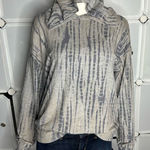 Anthropologie Sundry Shibori Cozy Hoodie Heather Gray Tie Dye Size 1/Small Photo 0