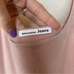 Reformation Jeans Mary Tencel Midi Tank Dress Fabric Belt Blush Pink Sz Small Photo 2