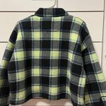 American Eagle Plaid Sherpa Quarterzip Photo 2