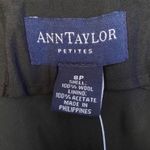 Ann Taylor Women’s Black White Windowpane Wool Mini Skirt Size 8 Petite Photo 2