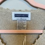 Sag Harbor Vintage 90s  Knit Silk Blend Top in Beige Photo 2