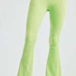 Year of Ours Ribbed Flare Leggings Women Small Pistachio Green Activewear Pant Photo 0