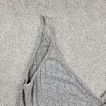 Mina Lisa Jumpsuit Womens L Gray Ribbed Wide Leg Baggy Oversized Stretchy Lounge Size L Photo 11