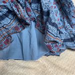 Cleobella  Cottagecore Blue floral print Peasant Smocked Boho midi dress XS Photo 11