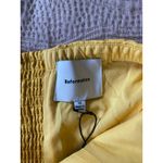 Reformation  Tala Linen Sunflower Yellow Midi Dress Size 12 NEW Photo 11