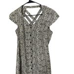 Vintage‎ Y2K 90's J.B.S. Ltd Women's Dress Animal Print Strappy Back Size 8 Black Photo 1