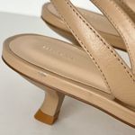 Maeve Anthropologie  Square Toe Slingback Kitten heels nude 10 NEW Photo 6