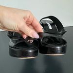 Brian Atwood  Black Leather Party Dancing Sexy Platform 5” Heel Size 9.5 EU 40 Photo 10