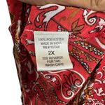 Live 4 Truth 2X Red Geometric Sleeveless Blouse Boho Festival Top Plus Size Photo 6