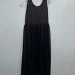 Elegant Black Midi Dress with Sheer skirt Size XL Photo 3