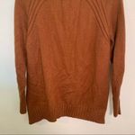 7Modifier Mock Neck Sweater Tan Rust Ribbed Front Photo 8