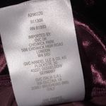 LOGO By Lori Goldstein LOGO size medium burgundy velvet sheen jogger pant Photo 4