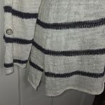 Habitat Lightweight Scoop Neck Striped Long Sleeve Button Detail Size Small Photo 2