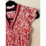 Poupette St. Barth  Girls XL Sasha Printed Tassel Trim Mini Dress Pink Ruffles Photo 3