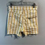 Anthropologie Anthro Pilcro Wanderer Short Cream Mustard Hi Rise Photo 3