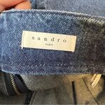Sandro  Eunice lace up Denim skirt Sz 4/6 Photo 6