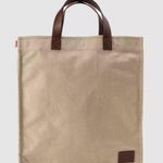Levi's Heritage Cotton Canvas Tote Tan - Full Grain Bovine Leather Handles Photo 0