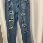Wax Jean  Blue Distressed Boyfriend Jeans Photo 1