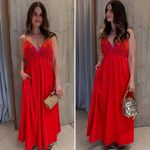 Mara Hoffman NWT Women's Annika Dress Red Size Medium Photo 4