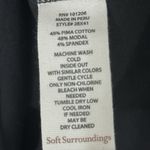 Soft Surroundings Soft Surroundings Alyssa Knit Top Womens Small Black Cross Over Ruched Casual Photo 5