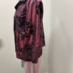 Susan Graver  Iridescent Tonal Patchwork Velvet Flocked Jacket Photo 1