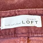 Loft Corduroy Pants Burgundy Slim Fit Women Size 8/29 Photo 2