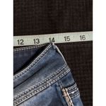 Maurice's Med Wash Embroidered Straight Denim Jeans Size M-L Low Rise Pockets Photo 4