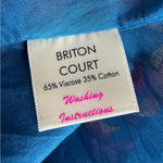 NWT Briton Court Resort Tiered Midi Dress Beaded Neck Size M Blue Size M Photo 11