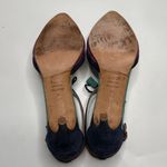 Boden Alice Suede Leather Blue Purple Kitten Heels S Photo 8