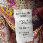 Denim 24/7 Maxi Dress Womens L Multicolor Paisley Button Down Hippie Boho Pink Size L Photo 4