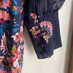 Boden Belgrave Jumpsuit Silk Navy Flourish Scatter Blue Size 6 Photo 11
