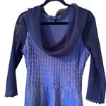 komarov handmade in USA (L.A.) Midi dress wedding guest formal unique L Blue Size L Photo 1