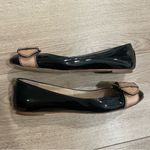 Giuseppe Zanotti  Design Black Patent Leather Buckle Ballet Flats Size 38.5/8.5 Photo 1