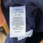 Sigrid Olsen  Women's 100% Linen Dark Blue Pull On Pants Size M Photo 6