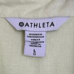 Athleta Retreat Oversized Linen Button Up Shirt in Limone Large Photo 6