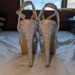 Marc Defang Leah AB Crystal Studded Prom Heels Women's 7 White Photo 4