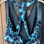 FP Movement Tank sports bra open back Free People animal print Ashford Twilight Blue Size M Photo 4