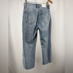 Pistola  High Rise Distressed Straight Leg Raw Hem Jeans in Rutls Blue Size 26 Photo 3