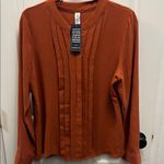 Blooming Jelly  Women's Rust Top-Size Large Photo 0