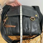 Fossil  Morgan Traveler Black Soft Pebble Leather Organizer Crossbody‎ Bag Brown Photo 8