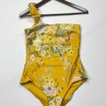 Zimmermann NWOT  Amelie Bow Swimsuit One Shoulder Amber Floral Size 3 Photo 1