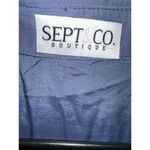 SEPT&CO. Boutique Dress Blue Shirt Dress Size L Photo 6