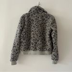 Beyond Yoga  All Time Leopard Sherpa Fuzzy Bomber Jacket Size M Photo 2