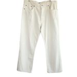 AGOLDE Lana Straight Leg Jeans in Drum Cream Ivory Size 32 Photo 2