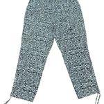 Lauren Ralph Lauren Geometric Print Pants Women Black White Ruched Legs 10 Black Photo 0