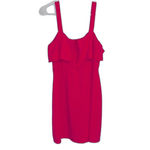 Lush Clothing Women’s Lush pink sheath mini dress with ruffles wedding bachelorette valentines Photo 1